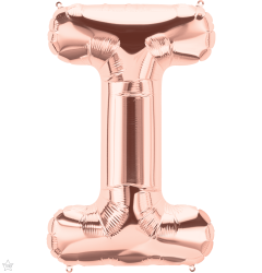 Mini folija balon črka I RoseGold  