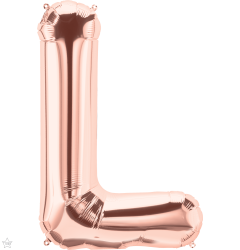 Mini folija balon črka L RoseGold  