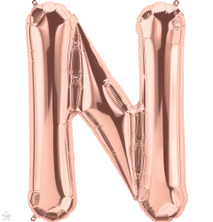 Mini folija balon črka N RoseGold  
