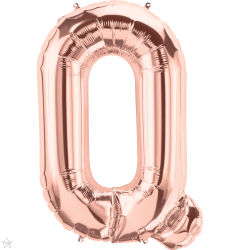 Mini folija balon črka Q RoseGold  