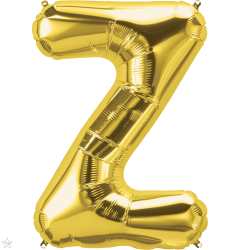 Mini folija balon črka Z Gold