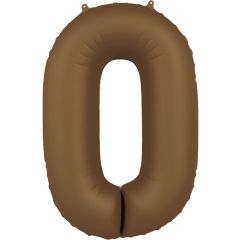 Folija balon  številka 0  Chocolate Brown