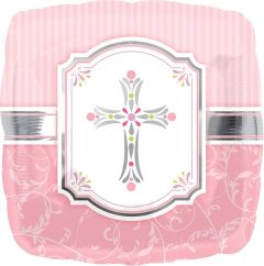 Standard XL Communion Blessing Pink folija balon