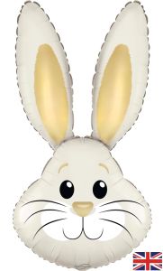 Maxi Cute Rabbit Ivory Gold folija balon 88cm