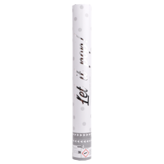 Confetti strelec Cannon White 40 cm