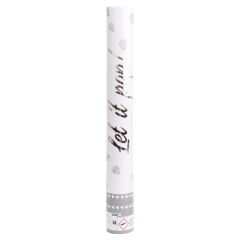 Confetti strelec Cannon Rose Petals White 40 cm