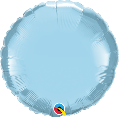 Standard Okrogli Pearl Light Blue folija balon