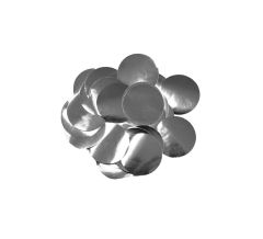 Metallic Silver folija konfetki 1cm