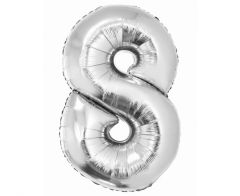 Folija balon Smart številka 8 Silver