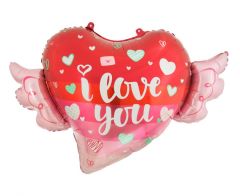 Maxi Heart with Wings  folija balon