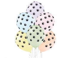 Latex baloni Paws Multicolor 30 cm