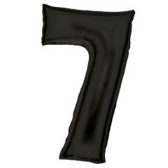 Folija balon  številka 7  Silk Lustre Black
