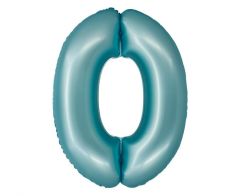 Folija balon Smart številka 0 mat Light Blue