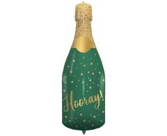 Maxi Bottle Hooray Green folija balon
