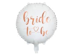 Standard Bride to Be White folija balon