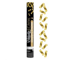 Confetti Cannon B&C folija Gold stripes strelec konfetkov 40 cm