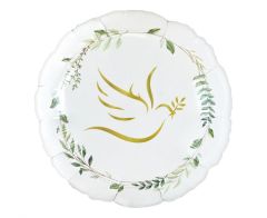 Standard Dove with Leafs folija balon