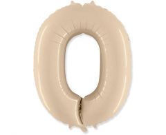 Folija balon številka 0 Cream 102 cm