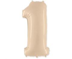 Folija balon številka 1 Cream 102 cm
