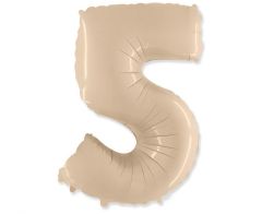 Folija balon številka 5 Cream 102 cm