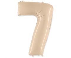 Folija balon številka 7 Cream 102 cm