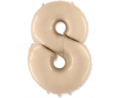 Folija balon številka 8 Cream 102 cm