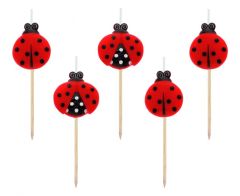 Cake Picks Ladybugs okrasek na palčki 7.5 cm