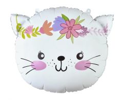 Standard Cat Flower head folija balon