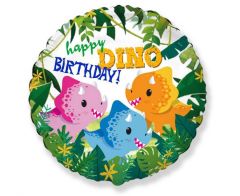 Standard Happy Birthday Dino baby folija balon