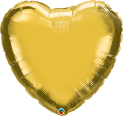Maxi Srce Gold folija balon 36"
