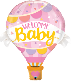Maxi Welcome Baby Pink folija balon