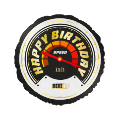 Standard Happy Birthday Race Car folija balon
