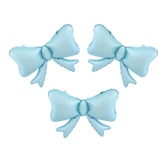 Mini Bows light blue folija balon 3/1
