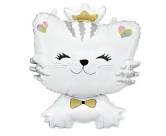 Standard White Cat folija balon