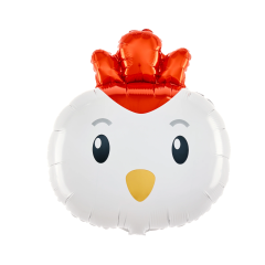 Maxi Hen white folija balon 69x52 cm