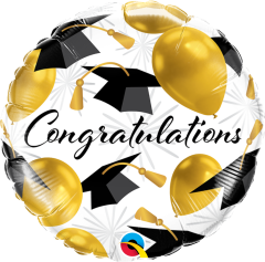 Standard Congratulations Gold Balloons folija balon