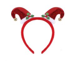 Okrasek za glavo Santa Hat"s Red