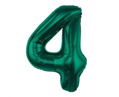 Folija balon B&C številka 4 Bottle Green 85 cm