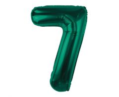 Folija balon B&C številka 7 Bottle Green 85 cm