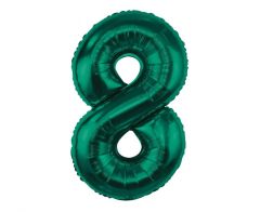 Folija balon B&C številka 8 Bottle Green 85 cm