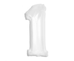 Folija balon številka 1 White