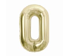 Folija balon B&C številka 0 Champagne