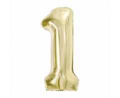 Folija balon B&C številka 1 Champagne