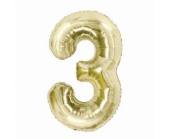 Folija balon B&C številka 3 Champagne