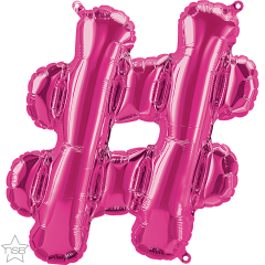 Mini folija balon znak # Magenta