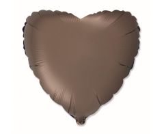 Standard Srce Satin Brown folija balon