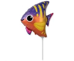 Mini 14"FX Smiling Fish folija balon na palčki