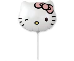 Mini Hello Kitty head folija balon na palčki