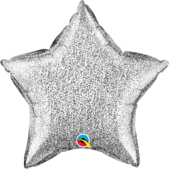 Standard Zvezda Glittergraphic Silver folija balon