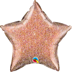 Standard Zvezda Glittergraphic RoseGold folija balon